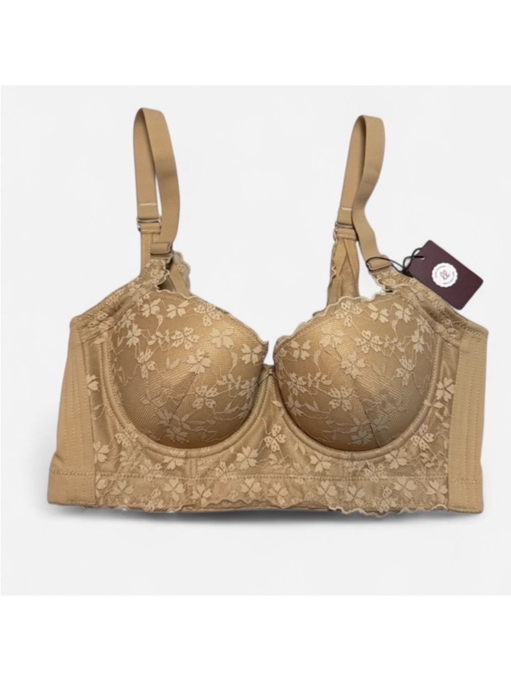 Fall Sweet “Add One Cup" Push Up Bra Underwire Corset Top Bustier 38B